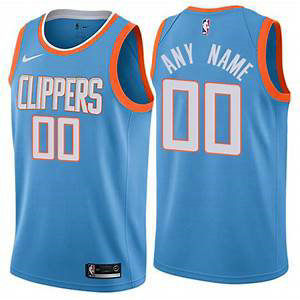 Nike Clippers Blue NBA Swingman City Edition Custom Jersey->customized nba jersey->Custom Jersey